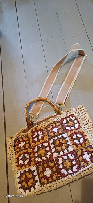 Cabas en rafia beige