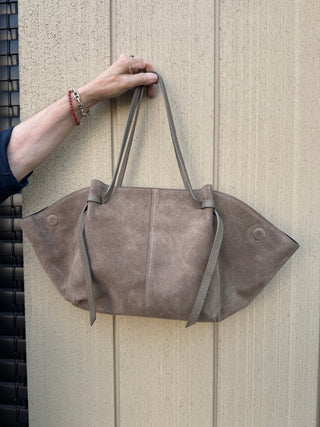 Grand sac cabas en daim