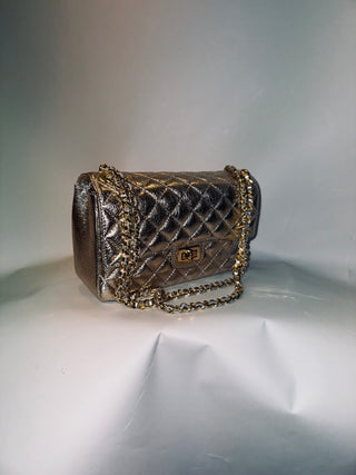 Sac en cuir doré