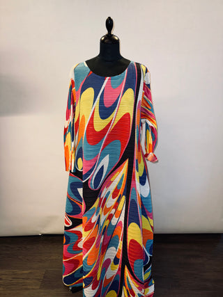 Robe tunique plissée