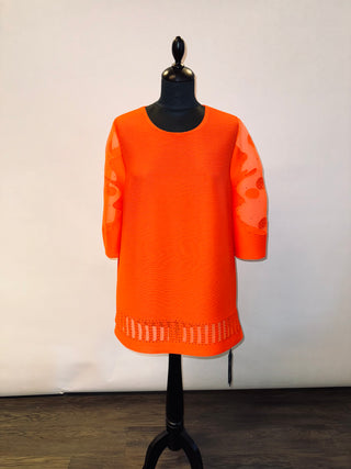 Blouse tunique orange