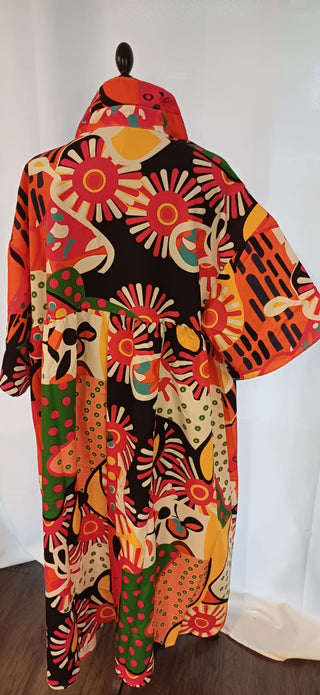Robe multicolore
