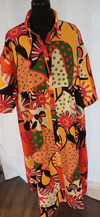 Robe multicolore
