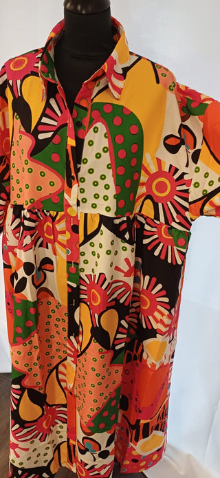 Robe multicolore