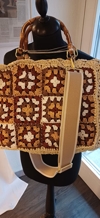 Sac en rafia tressé