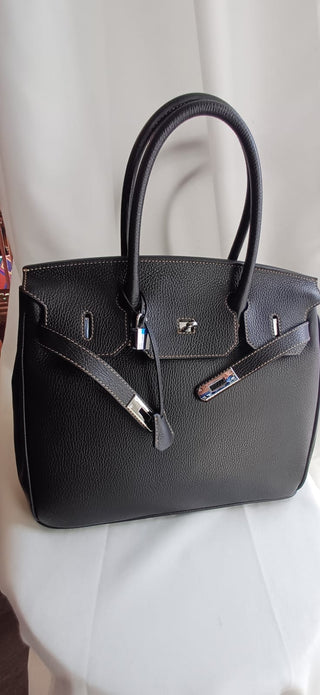 Sac en cuir - Bleu marin